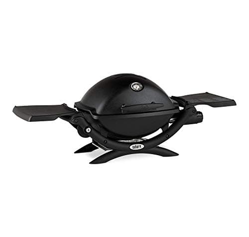 Weber Q Gas Powered Free Standing Grills Q 1200 Black Can BBQ Stove BBQ Grill for 4-6 People 3