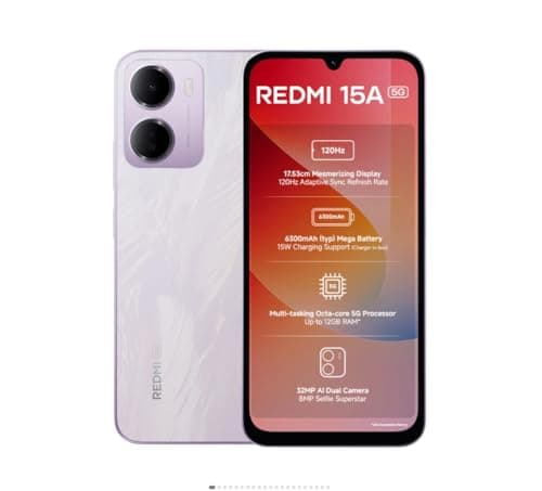 REDMI 15A 5G Amaze Purple 4GB RAM 128GB ROM 5