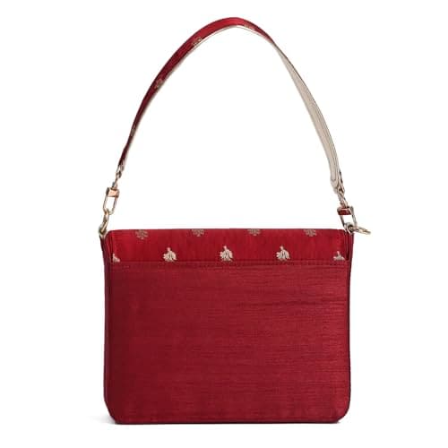 Biba Women Red Polycotton Clutch_FREE SIZE 3