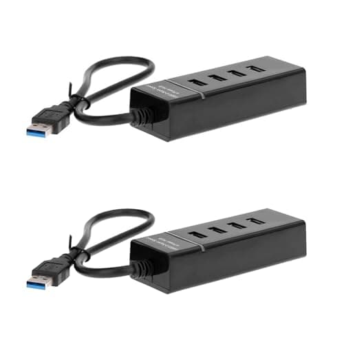 Atevon 4-Port USB 3.0 Hub – High-Speed 5Gbps USB Expansion for Laptop, PC, Mac & External Devices – Plug & Play, Compact & Portable Design