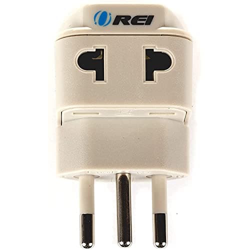 OREI India to Brazil (Type N) Travel Adapter Plug - 2 in 1 - CE Certified - RoHS Compliant - White Color (DB-11C) 3