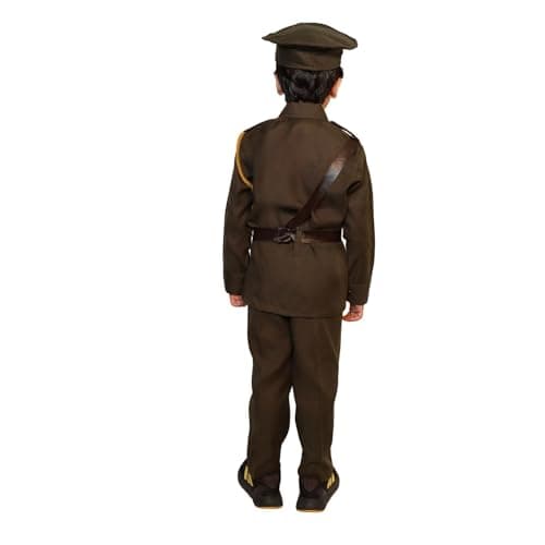 Kaku Fancy Dresses Polyester Indian Army Costume/Our Helper/National Hero Costume for 10-12 Years Kids, For Boys & Girls 4