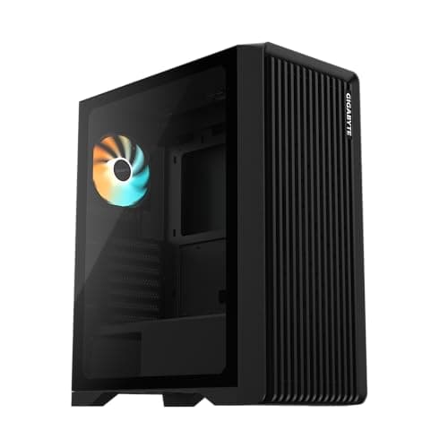 GIGABYTE C103 Glass Global Mid-Tower Gaming PC Case | Tempered Glass Side Panel, Optimized Airflow, Sleek Design & Efficient Cable Management | Supports ATX/Micro-ATX/Mini-ITX Motherboards