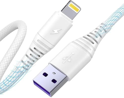 Punnkk USB Type A - I Fast Charging Cable for iPhone 14/13/12/11/X/XS/XR/8/Plus, iPad Mini/Pro/Max, USB Type-A Power Delivery Cord
