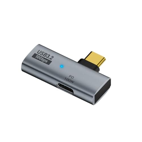 DuHeSin USB C to USB OTG and Charger Adapter, 2-in-1 USB Type C 3.2 OTG Splitter Type C 100W PD Fast Charging Adapter for Phone 15/15 Plus/15 Pro/15 Pro Pad Pro, Galaxy S24/S23 TD-1207CC