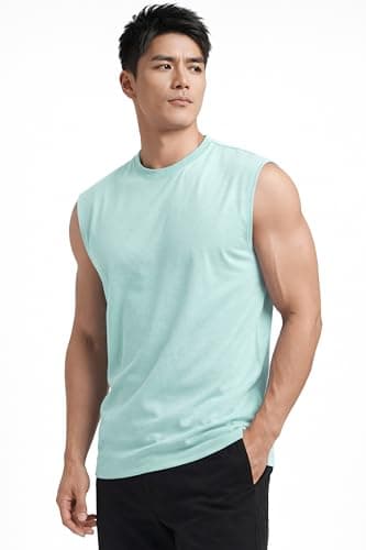 JUARI BE A GENTLEMAN Cotton Regular Fit,Sleeveless, Gym Vest for Men, Set of 3 (Multicolour) (in, Alpha, XL, Regular, Mint, Onion Pink, White) 4