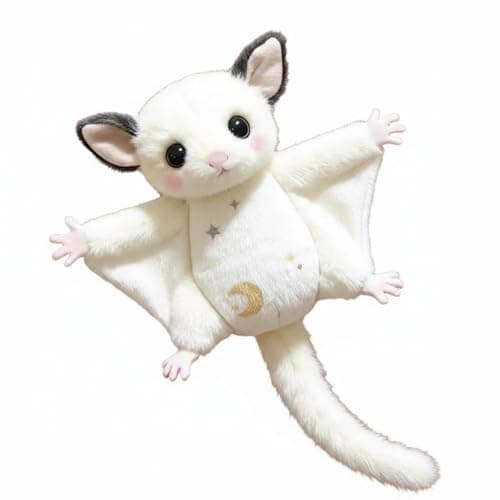 Ojiva® Cute Sugar Glider Keychain Soft Sugar Glider Stuffed Lightweight Flying Squirrel Charm PP Cotton Filling for Backpack, Keys, Gray Ears S Flying|Toys & Hobbies|Beanbag Plush