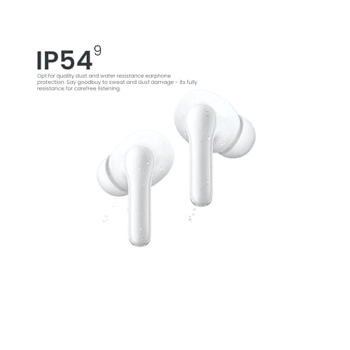 Vivo TWS 3e Wireless Earbuds, Up to 42H Playtime, IP54 Water Resistant, Dual Device Connection, 3 Hours Playback in 10 Minutes, Touch Controls, 5.3 BT, 88ms Low Latency for Gaming (Bright White) 2