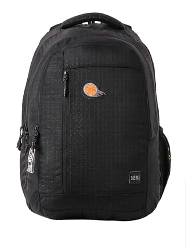 Wiki Stylish Unisex Backpack 6 Durable & Lightweight backpack for Men & Women | Backpack for Office, Gym, Travel (46.5 Litre, Black)