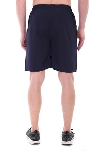 BLUE STAR SHARK Men's Casual Sports Shorts | Quick Dry Lightweight Half Pant for Men | Breathable Gym Running Jogging Yoga Cycling & Workout Shorts | Everyday Activewear Summer Wear Navy Blue, Size-XL 3