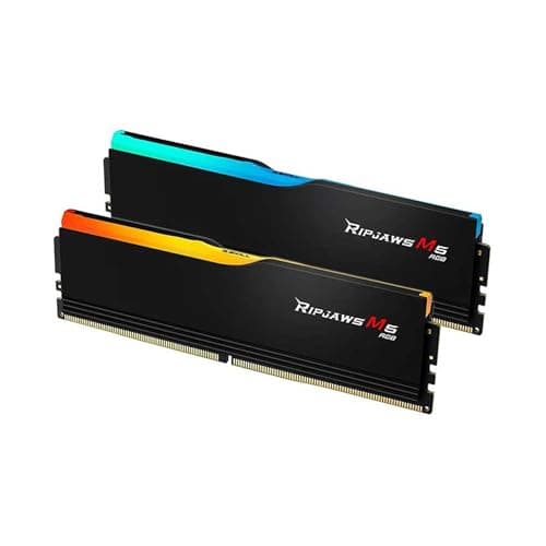 G.Skill Ripjaws M5 RGB (Intel XMP) 32GB (2 x 16GB) DDR5 5200MHz CL40-40-40-83 1.10V Desktop Memory RAM - F5-5200J4040A16GX2-RM5RK (Black) 3