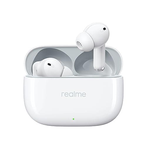 realme Buds T300 Truly Wireless in Ear Earbuds with 30dB ANC, 360° Spatial Audio Effect, 12.4mm Dynamic Bass Boost Driver with Dolby Atmos Support, Upto 40Hrs Battery and Fast Charging (Youth White)