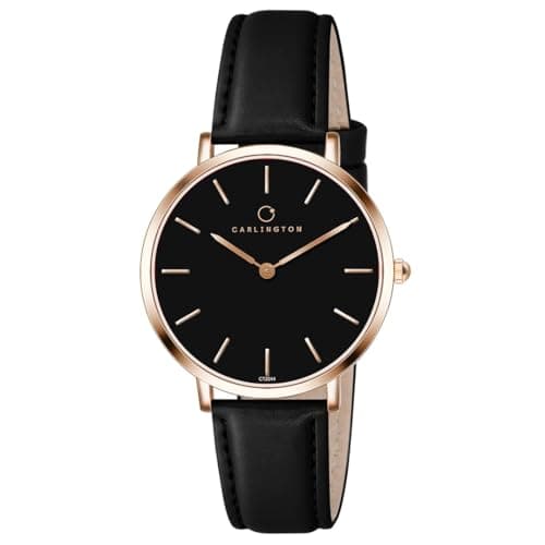 Carlington Iconic Analog Watches for Women with Premium Leather Strap - CT 2044