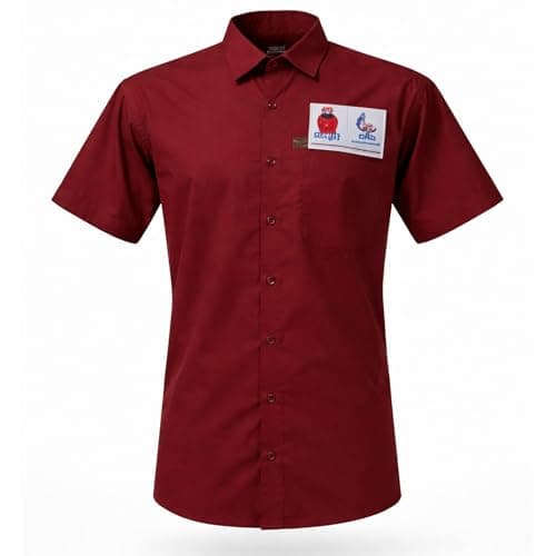 Men's Uniform of HP Gas for Delivery Man, Maroon, Regular Fit, Official Logo Design (Size-L) 2
