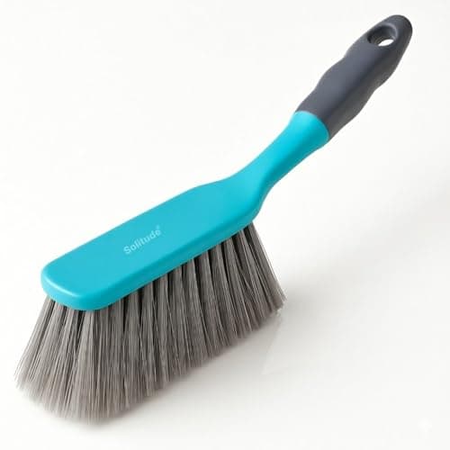 Solitude Long Bristle Dust Remover Brush for Daily General Cleaning Duster | Dusting Brush Ideal for Clothes, Carpet, Car Seat, Bed, Sofa, Curtains, Mats and Household Cleaning - Pack of 1