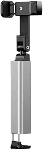 PiyuBind Airplane Phone Holder – Portable Travel Phone Mount with 360° Rotation – Pocket-Sized, Foldable Stand for Tray Table, Desk, Bed, or Train Use – Travel Accessory (Grey)