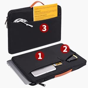 Dynotrek Arrival 17.3 Inch Laptop Sleeve Case for Lenovo IdeaPad 3, HP Pavilion 17/Envy/OMEN/HP Probook 470 G5, Acer Chromebook, Asus VivoBook/Asus TUF Gaming Laptop Cover Bag -Denim Blue 2