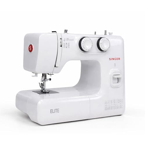 SINGER New Elite Sewing Machine | Powerful BLDC Motor | 23 Built-in Stitches | Auto Needle Threader | Electronic Stepless Foot Pedal | Heavy-Duty Metal Frame | Dual LED Lights | 2 Years Warranty 2