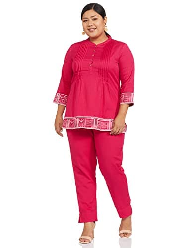 Amazon Brand - Myx Women's Pyjama (SS18NITPJM04_Fuchsia_M) 5