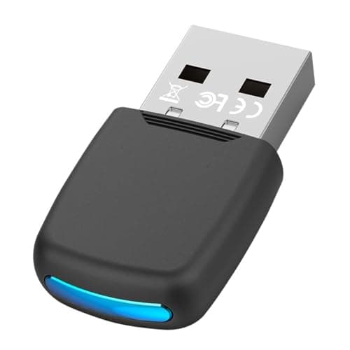 UNIGEN USB WiFi 300 Mbps Dongle Adapter for Desktop PC with Led Light, WiFi 6 Receive with 2.4GHz, 300m External Wireless Network Card Supports Windows 7/10/11 Free Drive 802.11ax