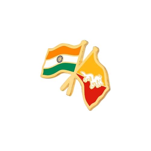 India & Bhutan Twin Flag Brass Lapel Pin | Premium Enamel Brooch for Men & Women | National Friendship Badge | Suit, Blazer & Jacket Accessory | Patriotic Gift, Flag Pin for Events & Functions 4