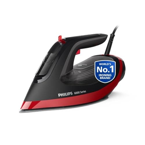 Philips DST6130/40 No Burns Guaranteed Steam iron 2800 W - World's No 1 Ironing brand, 50 gm/min Steam with 220 gm Ultra Steam Boost, 6 Layer SteamGlide Plus Soleplate