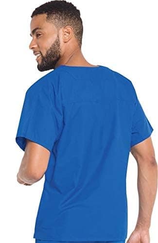 PRIME STORE INDIA Unisex Scrub Suit Set V-Neck 3 Pocket Top and Cargo Type Trouser (Purple) (44) 2
