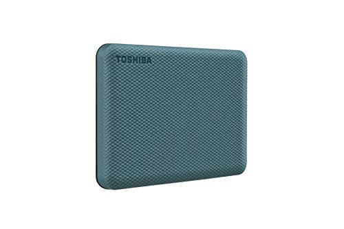 Toshiba Canvio Advance 1TB Portable External HDD, USB3.0 for PC Laptop Windows and Mac. 3 Years Warranty. External Hard Drive - Green