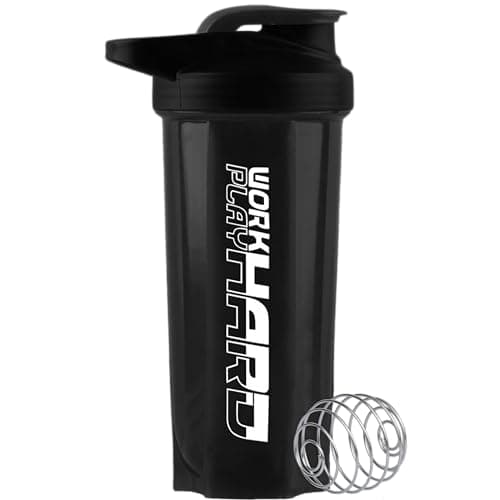 Zyro Gym Shaker for Protein Shake Leakproof Shaker Bottles for Protein, Preworkout and Bcaa Shake, Protein Shaker Bottle for Men and Women BPA-Free Material Plastic,Black - 700 Ml