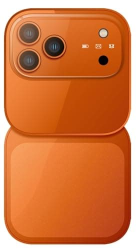 Snexian Latest Rock X Flip Dual Sim |Keypad Mobile with 1.8" Display |Flip|Fold|Call & SMS Indicator|Crystal Back Panel |BT Dialer|Voice Changer|Long Lasting Battery|Camera|Feature Phone| Orange