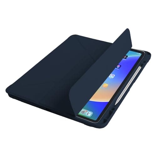 Arctic Fox Smart Folio Case for iPad Air 11 inch M3/M2 2025/2024, iPad Air 5th/4th Gen Case 10.9 Inch, Trifold Multi Angle Stand, Pencil Holder, Auto Wake/Sleep, Durable Protection, PU+PC+TPU, Blue 6