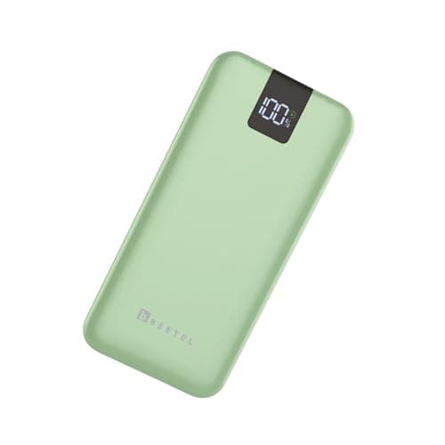 Beetel Volte Series PB20 20000mAh Power Bank 22.5W Fast Charging | Triple Output QC3.0, PD3.0 & PPS | Pass Through Charging | Designed for Apple iPhone, Samsung, OnePlus and All Smartphones | Green