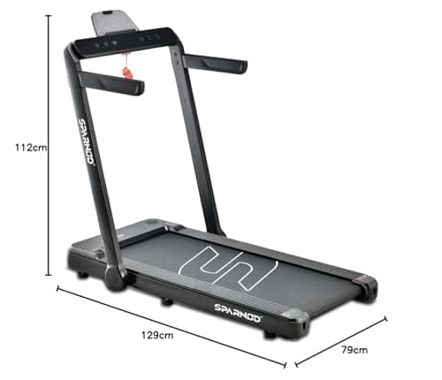 Sparnod Fitness STH-3060 Ultra Slim 2-in-1 Walking Pad Treadmill for Home Use Foldable Under Desk fits Under Bed/Sofa. No Installation Required, 4 HP Peak Motor, 110kg User Weight 3