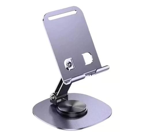 Full Metal Material Mobile Holders Phone Stand Desktop Phone Tablet PC Holder with Non-Slip Silicone