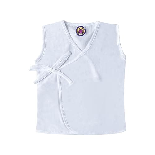 NAVTARANG Pure Cotton Clothes for New Born Baby Clothes 0-3 Months, Soft & Comfortable Babt Vest, for Boys & Girls, Pack of 1, New Born Baby Essentials