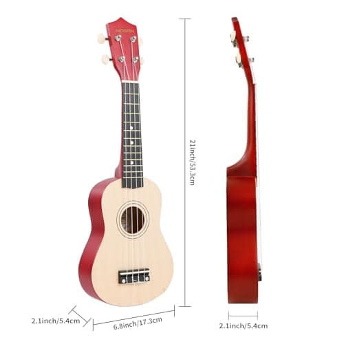 MOSEN Ukulele Beginner 21 Inch All in One Kit (Natural Wood) 2