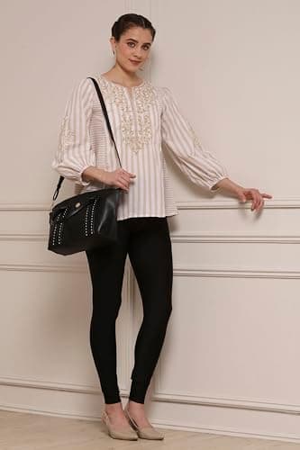 Biba Women Black Regular Legging_XL 2