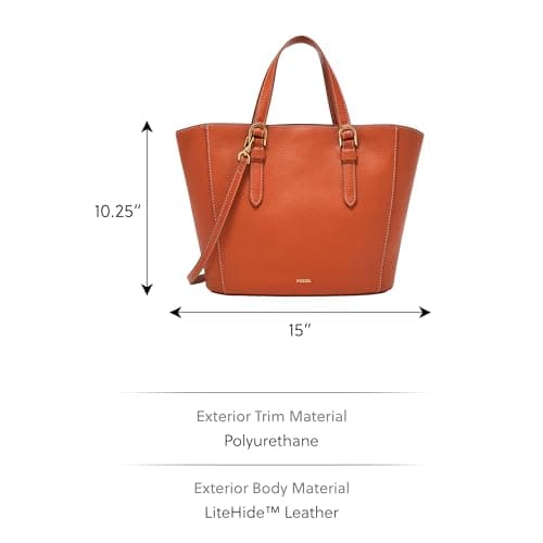 Fossil Women Tessa Red Tote Bag SHB3170619 4