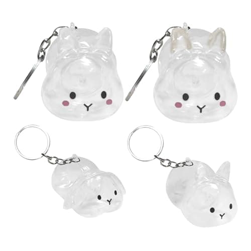 Meadawgs® Pet Hair Collector Pet Memorial Gifts Keepsake Portable Memorial Storage Box Blush Rabbit|Clothing, Shoes & Accessories | Womens Accessories | Key Chains, Rings & Finders 2