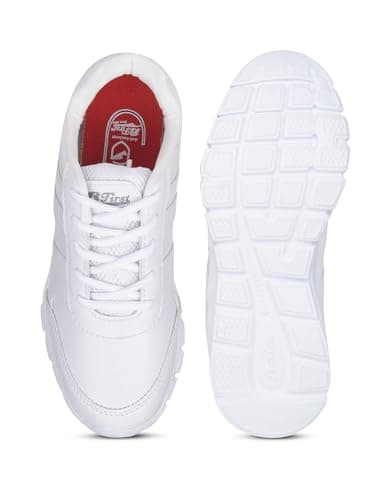 Bata Boys Lace-up School Shoes - White (4 UK) (4311007) 4