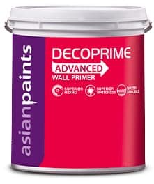 Asian Paint Decoprime Interior Wall Primer Advanced – Water Thinnable, White | Superior Opacity & Whiteness | Alkali Resistant | Quick Drying | Good Sealing Properties - 1 Liter (White)
