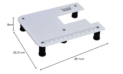 Sewfect Sewing Machine Extension Table fits Usha Janome Allure, Allure Dlx - Regular Size 11.5" x 15" 2