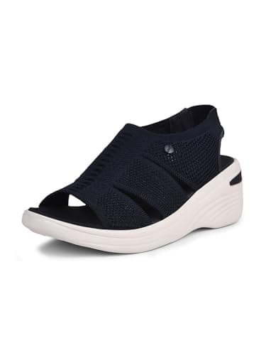 Bata Women's BG-3 SANDAL Navy Heels - 5 UK (6699829)