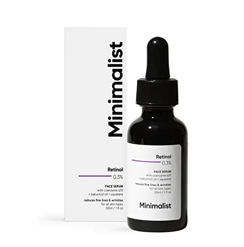 Minimalist Anti-Aging Night Serum with 0.3% Retinol & Q10|Fine Lines & Wrinkles Reduction Serum for Beginners|Water-Free Formula for Stability & Nourishment|Suitable for All Skin Types|For Unisex|30ml