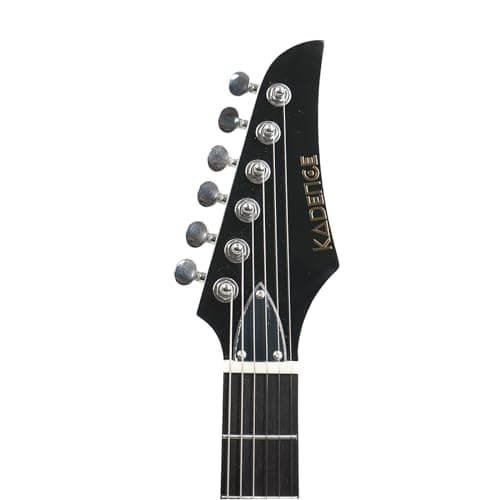 Kadence EGSUN Astroman 39” Electric Guitar | SG Style | Solid Paulownia Wood | S S H Pickup Setup | Sunburst 5