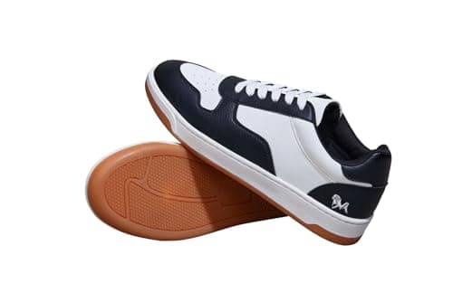 Neeman's The Hipster Shoes for Men | Casual Sneakers for Men | Stylish, Comfortable and Lightweight Color Pop Sneakers | TPP Sole Men's Sneakers | Party Shoes for Men | Black & White, UK10 6