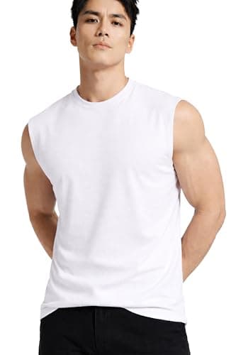 JUARI BE A GENTLEMAN Cotton Regular Fit,Sleeveless, Gym Vest for Men, Set of 3 (Multicolour) (in, Alpha, XL, Regular, Mint, Onion Pink, White) 2