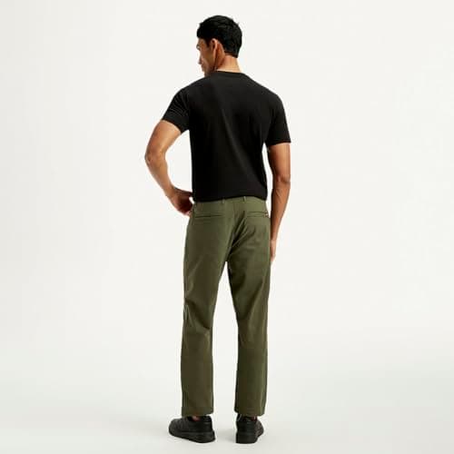 Levi's Men's Green Straight Fit Chinos, 002KF-0005, 34 2