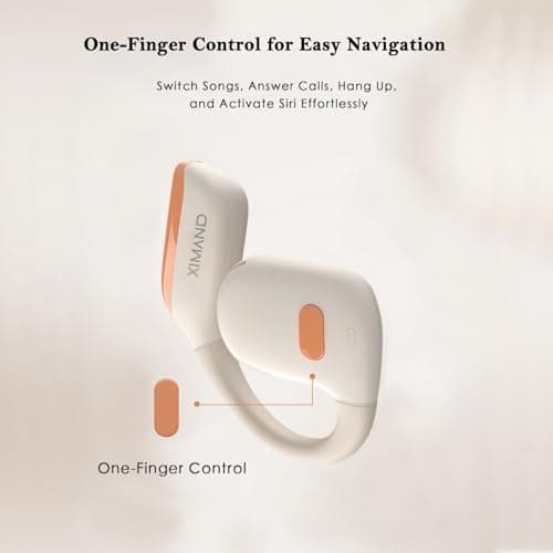 XIMAND Bone Conduction Headphones,IPX5 Open-Ear Wireless Bluetooth 5.3 Magnetic Charging with Mic, 6HR Playtime, Waterproof Sweatproof Earphones for Sports -New 2025 5