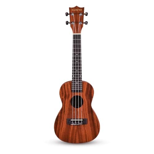 Kadence UKC03SC Concert 24" Acoustic Ukulele | Mahogany Wood | Super Combo - Comes with Wall Stand, Capo, Bag, Strap and String Set | Includes Learning Course | Brown 2